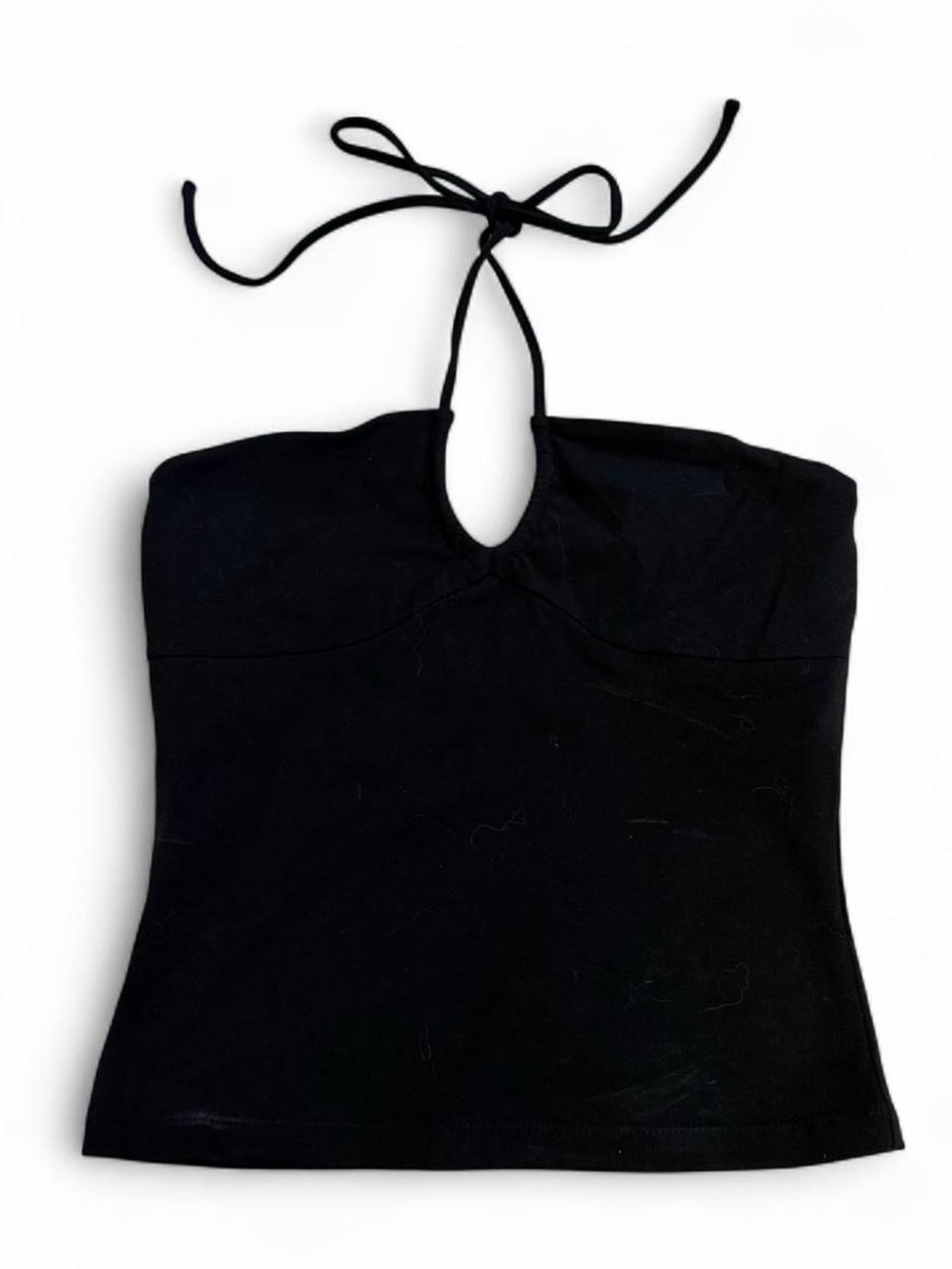 Y2K Black Halter Neck Top